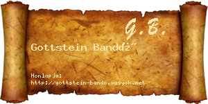 Gottstein Bandó névjegykártya